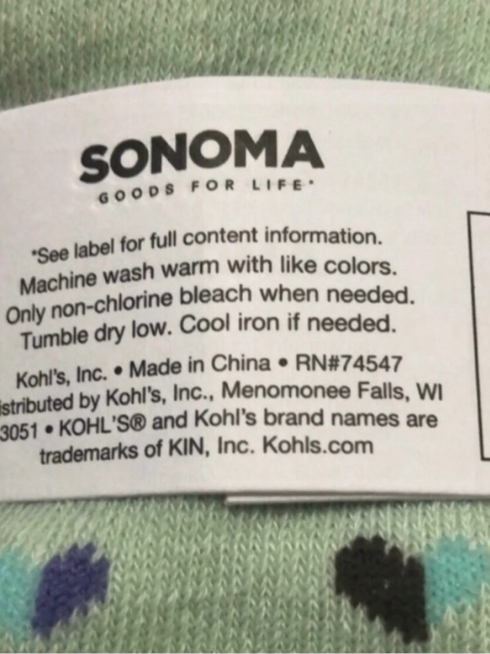New Sonoma Socks Women's 5 Pair Choose Love Pastel Pattern Casual Active Crew